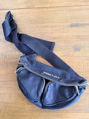 Bimba Y Lola Black Crossbody Belt Bag